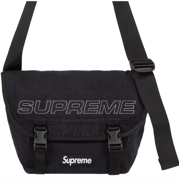 Supreme Other - NEW Supreme Black Denim Shoulder Messenger Bag Realtree AP